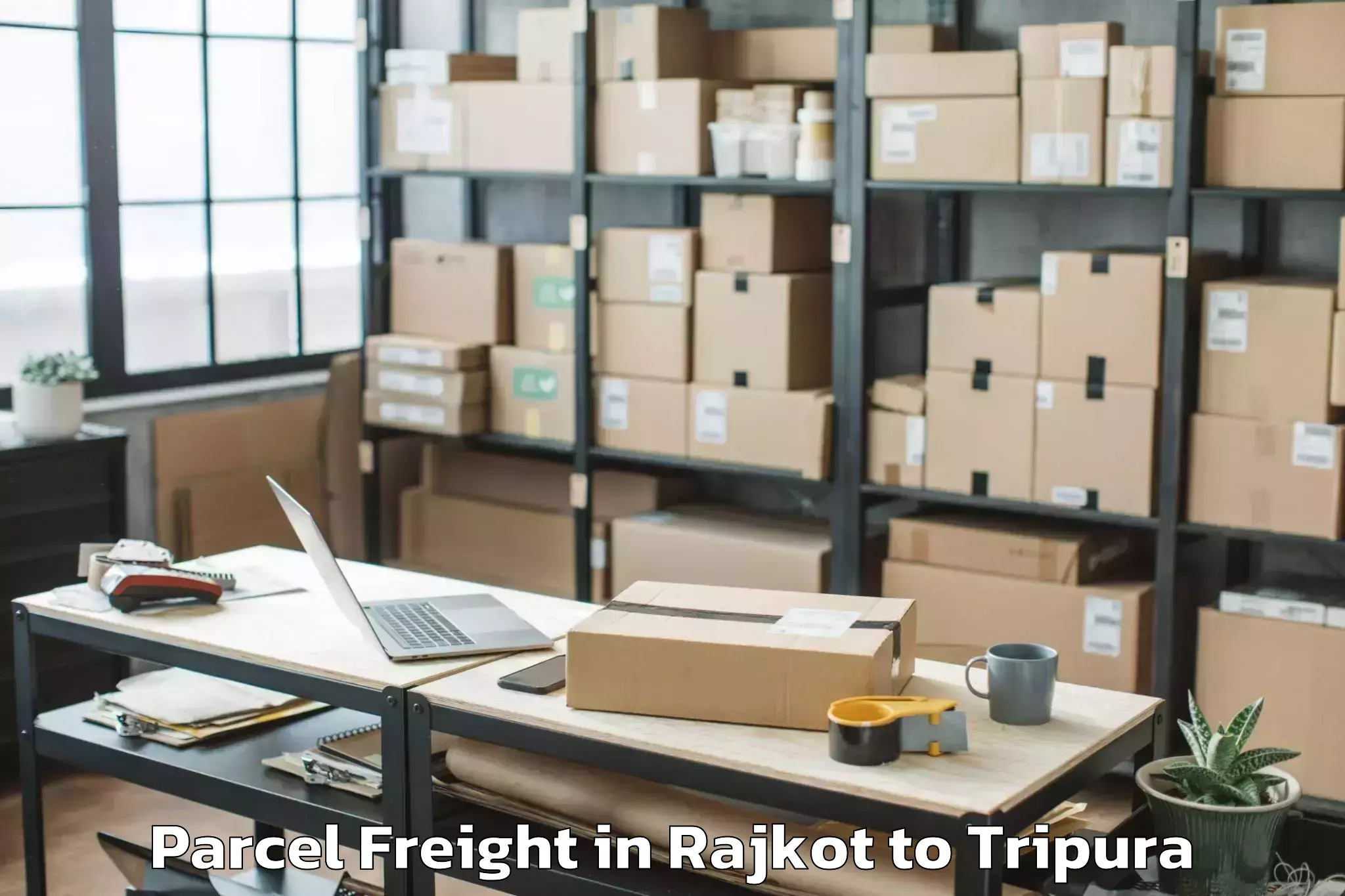 Quality Rajkot to Barjala Parcel Freight